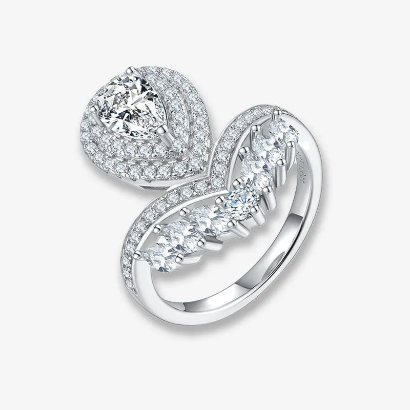 The Arlisse Pear-Cut Moissanite - Chantal Vaulet