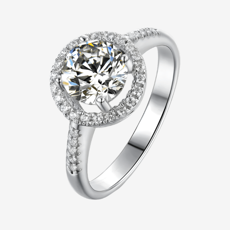 The Liravine Moissanite Halo Ring - Chantal Vaulet