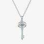 The Keylara Moissanite Dancing Key Necklace PENDANT by Chantal Vaulet