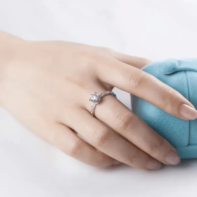 Elysia Moissanite Engagement Ring 1.0ct RING by Chantal Vaulet