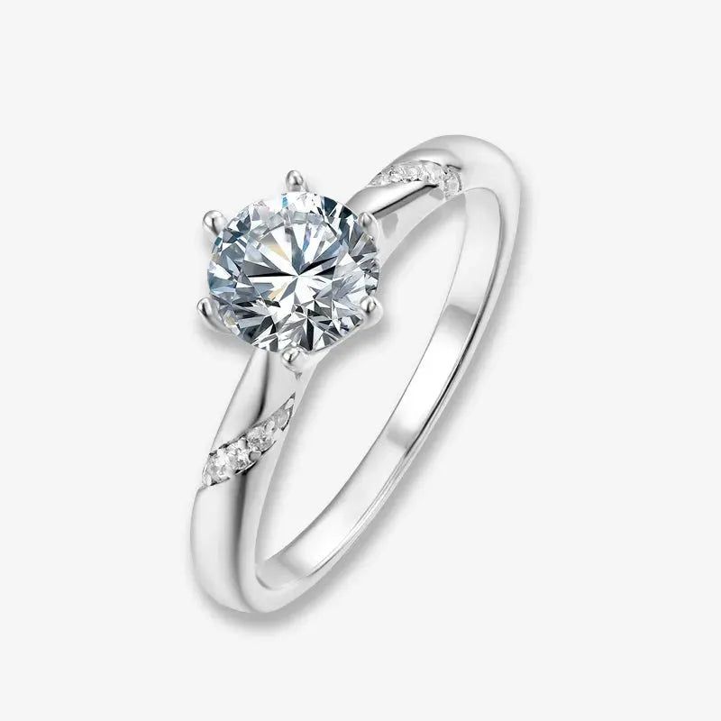 The Evanna - Moissanite Solitaire Ring 1.0ct RING by Chantal Vaulet