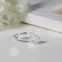 The Seraphina – Moissanite Halo Engagement Ring 1.0ct RING by Chantal Vaulet