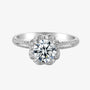 The Seraphina – Moissanite Halo Engagement Ring 1.0ct RING by Chantal Vaulet
