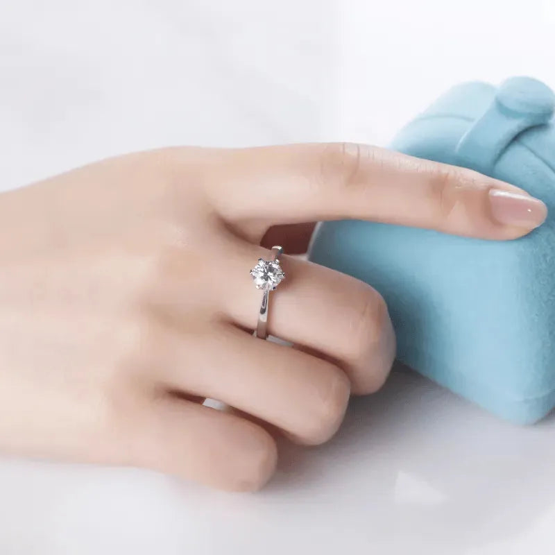 The Camille – Moissanite Solitaire Engagement Ring 1CT RING by Chantal Vaulet