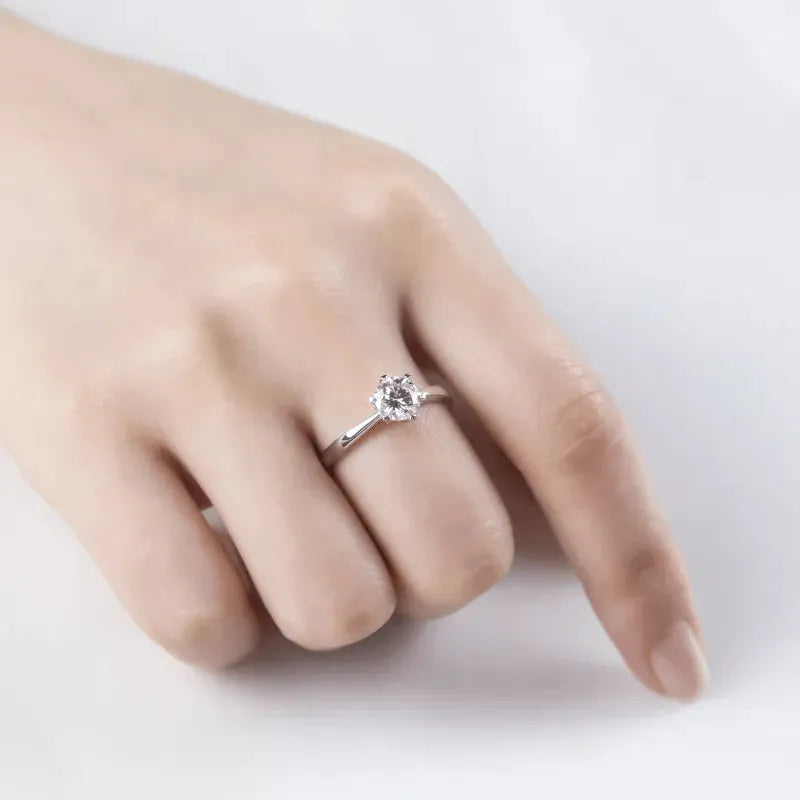 The Camille – Moissanite Solitaire Engagement Ring 1CT RING by Chantal Vaulet