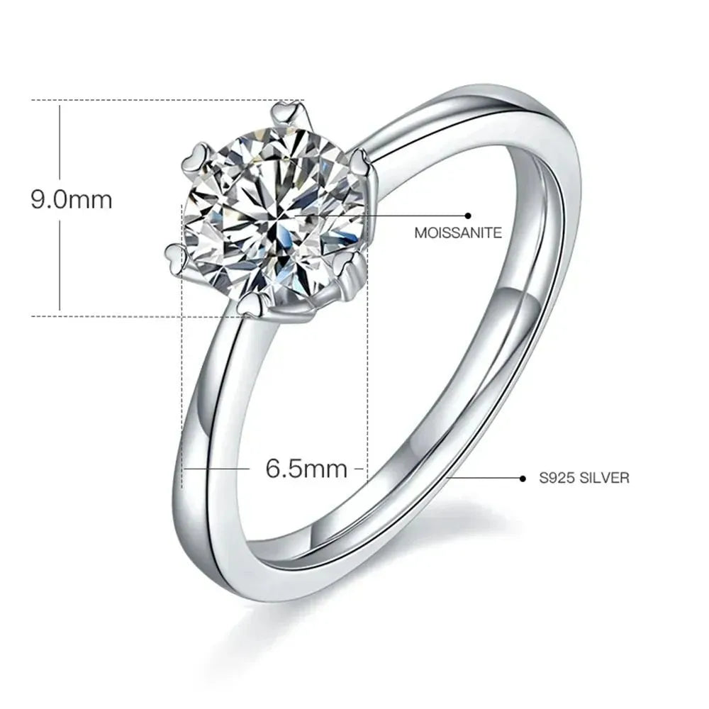 The Camille – Moissanite Solitaire Engagement Ring 1CT RING by Chantal Vaulet