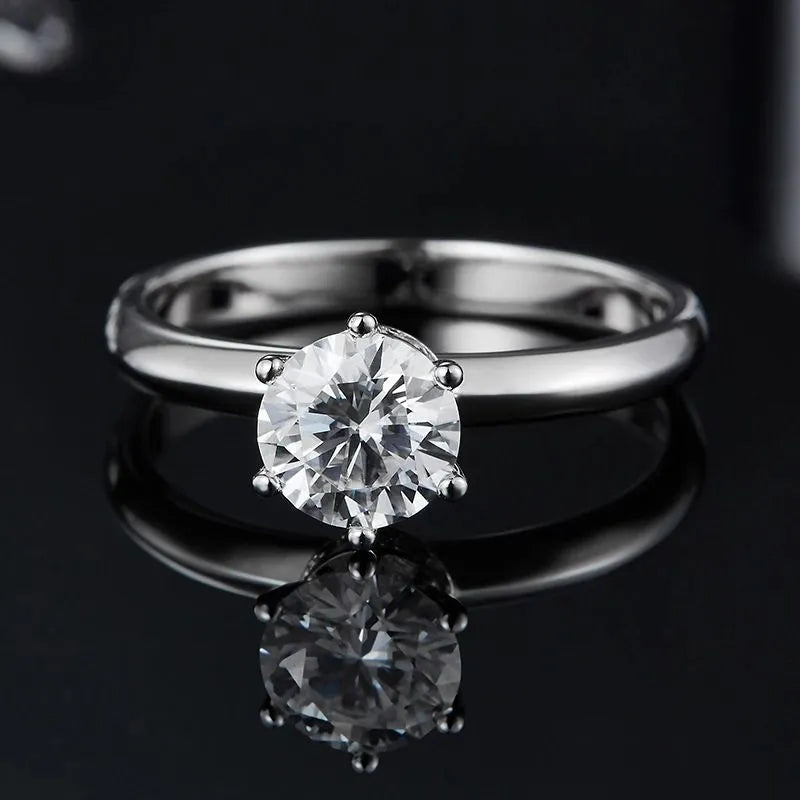 Elowen Moissanite Solitaire Ring – 1.0ct - Chantal Vaulet
