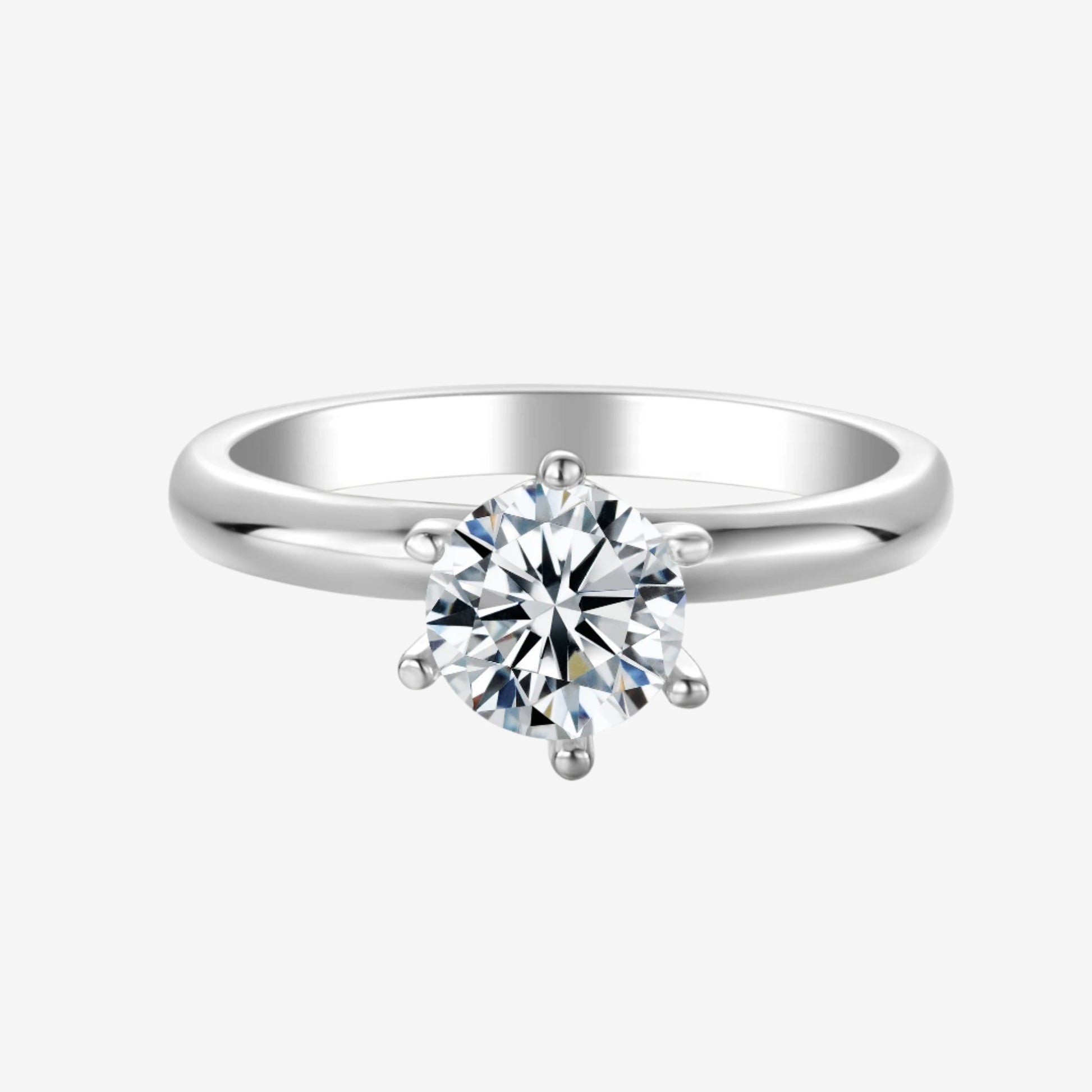 Elowen Moissanite Solitaire Ring – 1.0ct - Chantal Vaulet