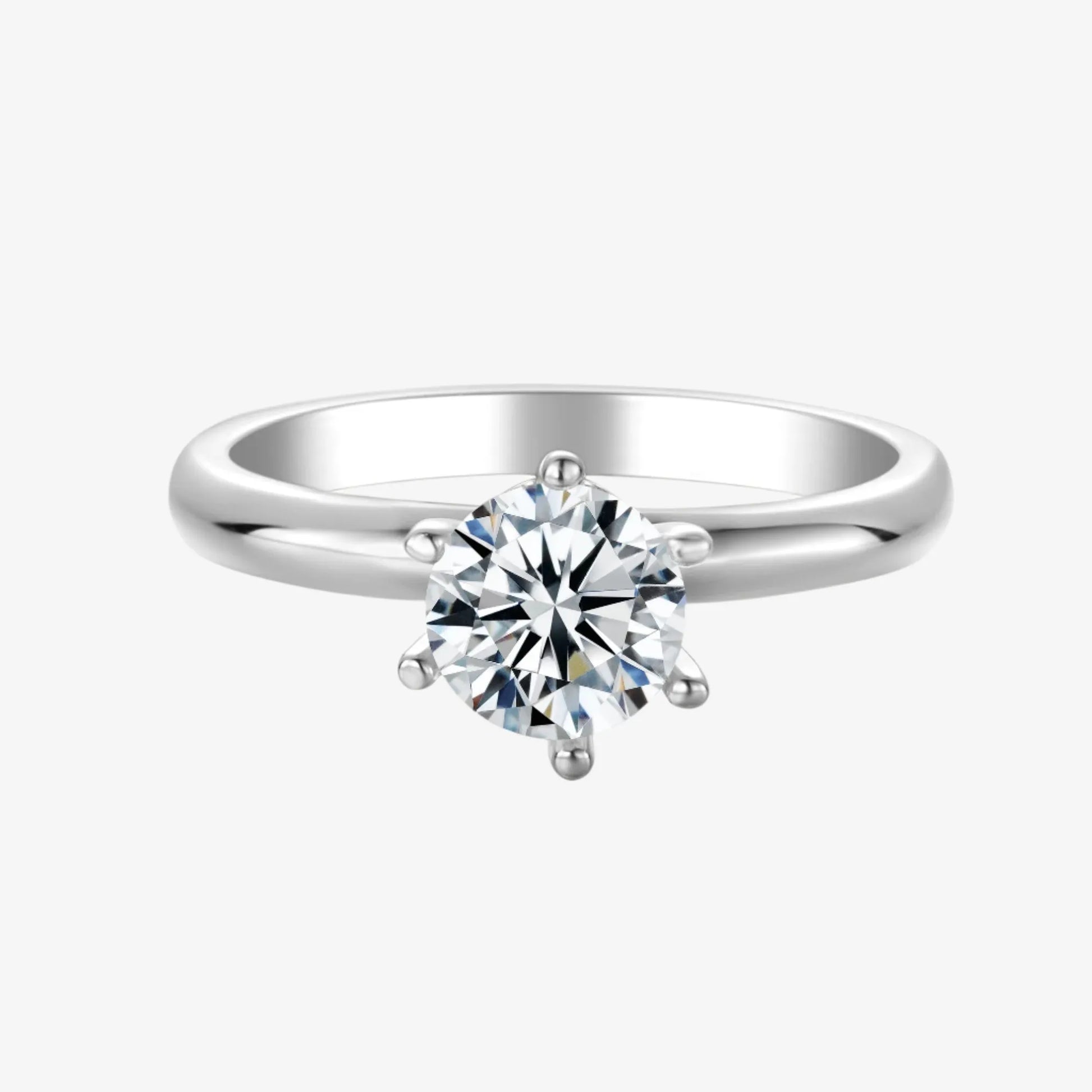 Elowen Moissanite Solitaire Ring – 1.0ct - Chantal Vaulet