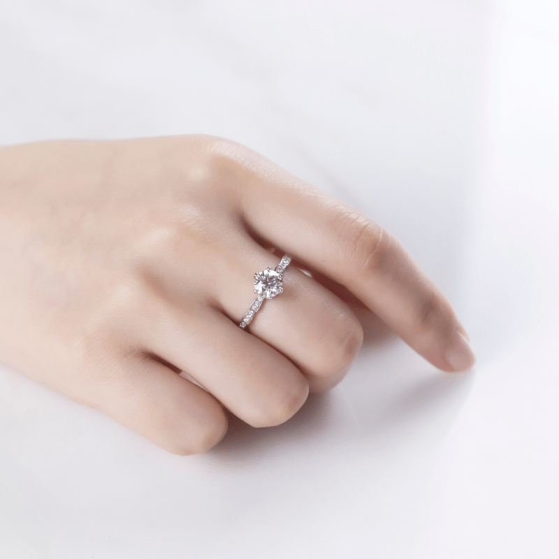 Shop Elysia Moissanite Engagement Ring 1.0ct today at Chantal Vaulet. Discover stunning jewelry collections, crafted for style and brilliance.