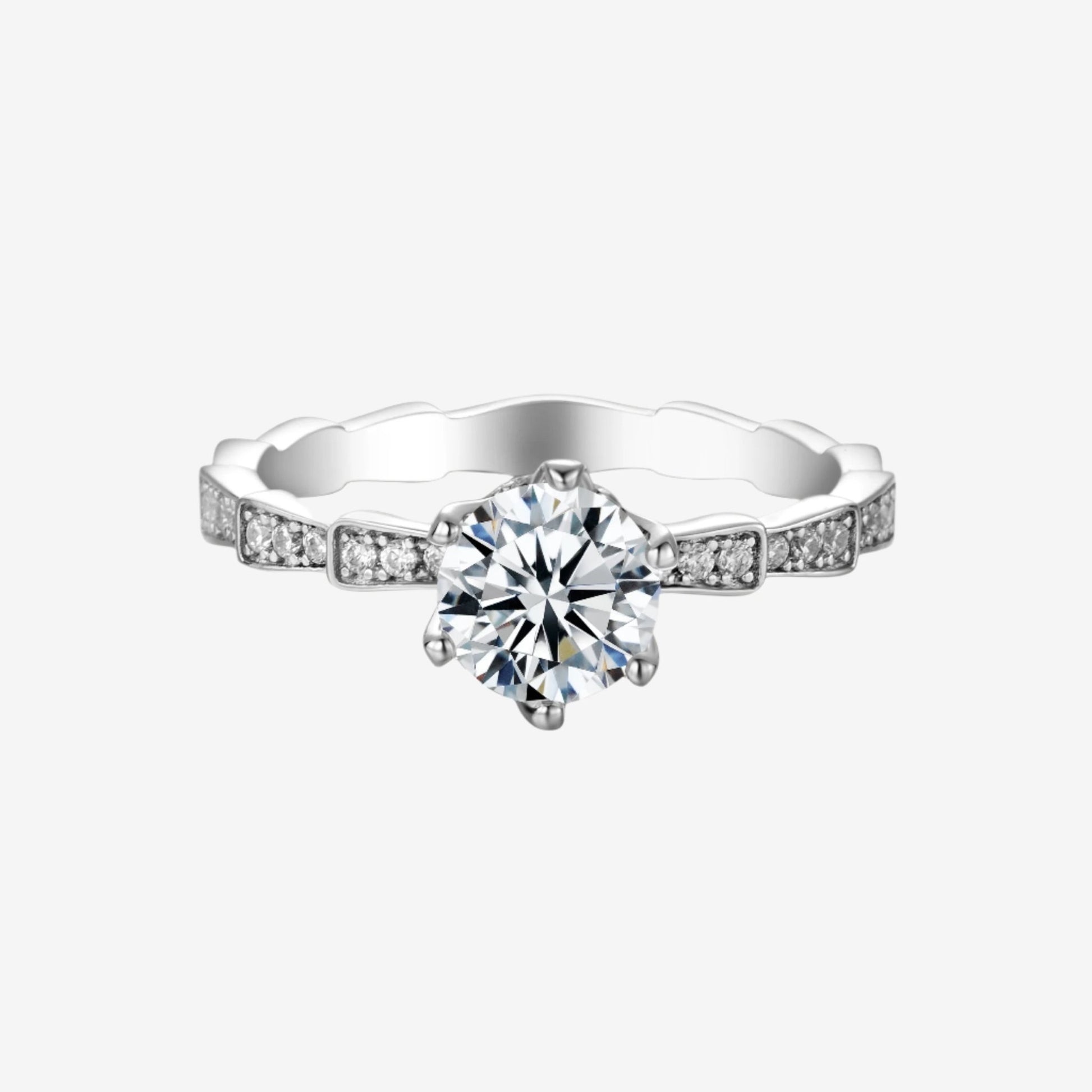 Elysia Moissanite Engagement Ring 1.0ct - Chantal Vaulet