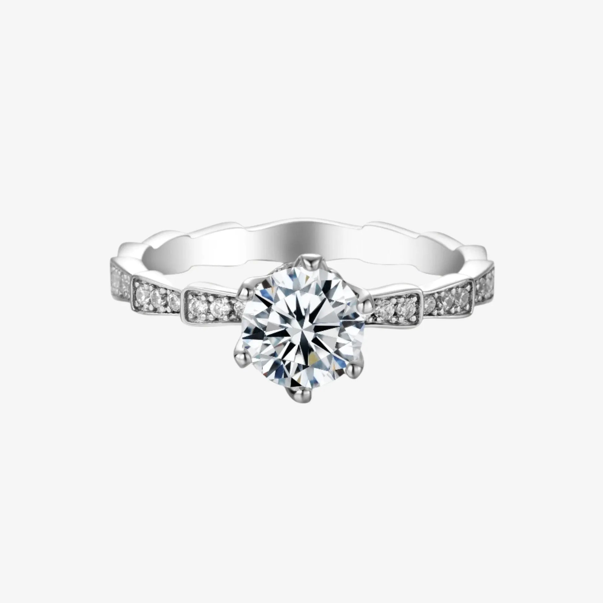 Elysia Moissanite Engagement Ring 1.0ct - Chantal Vaulet