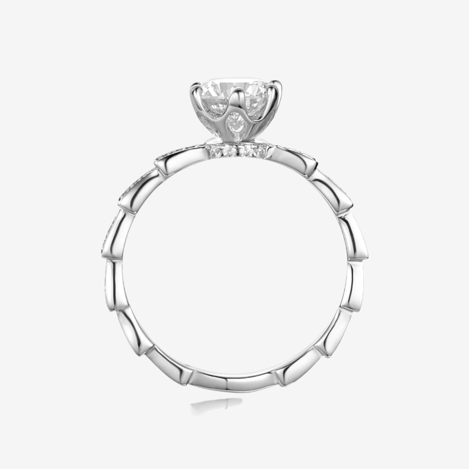Elysia Moissanite Engagement Ring 1.0ct - Chantal Vaulet