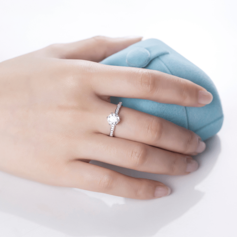 Elysia Moissanite Engagement Ring 1.0ct - Chantal Vaulet