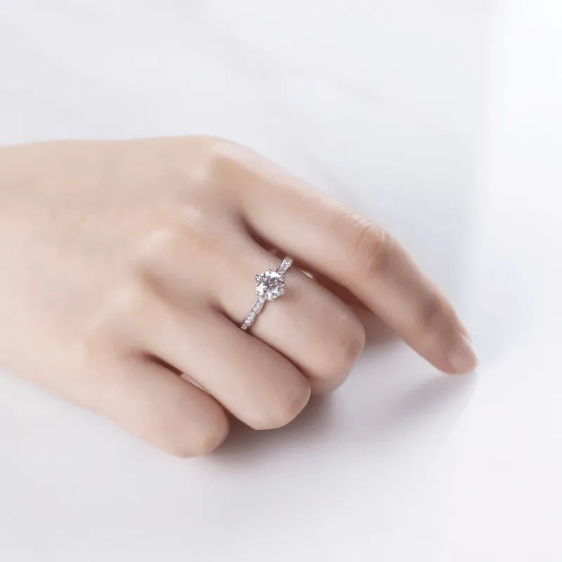 Elysia Moissanite Engagement Ring 1.0ct - Chantal Vaulet