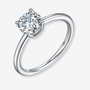 Evania - 1.0CT Moissanite Solitaire Ring - Chantal Vaulet