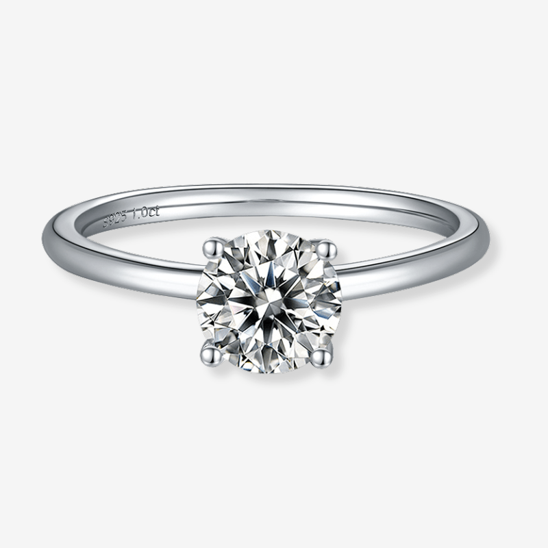 Evania - 1.0CT Moissanite Solitaire Ring - Chantal Vaulet