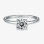 Evania - 1.0CT Moissanite Solitaire Ring - Chantal Vaulet