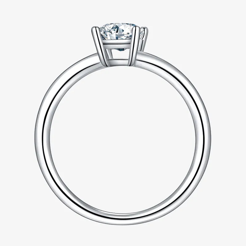 Lyra – Moissanite Solitaire Ring 1.0CT - Chantal Vaulet