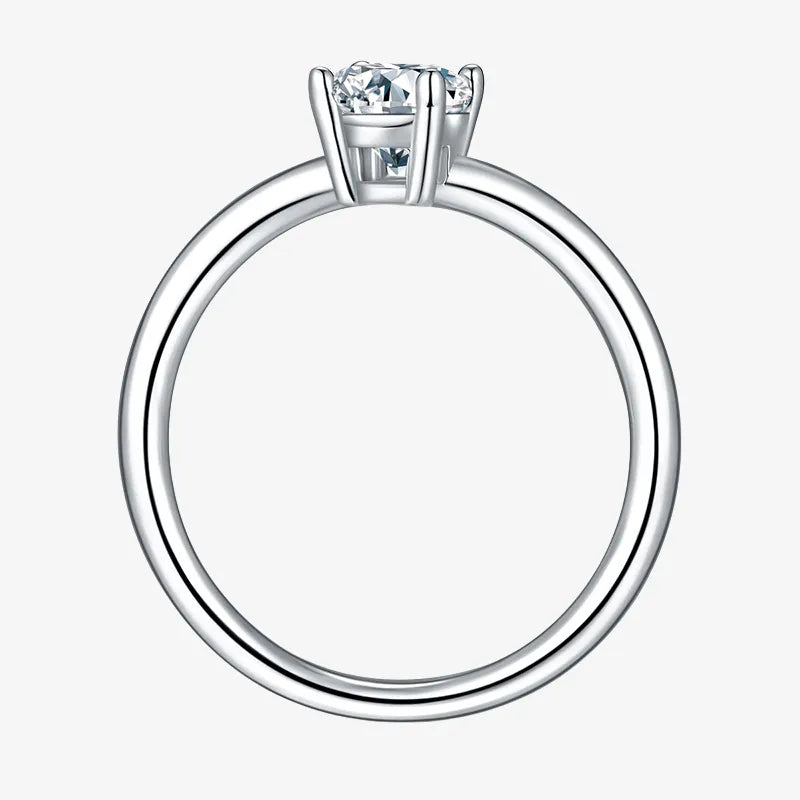 Lyric - Moissanite 1.0CT Oval Solitaire Ring - Chantal Vaulet