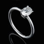 Lyric - Moissanite 1.0CT Oval Solitaire Ring - Chantal Vaulet