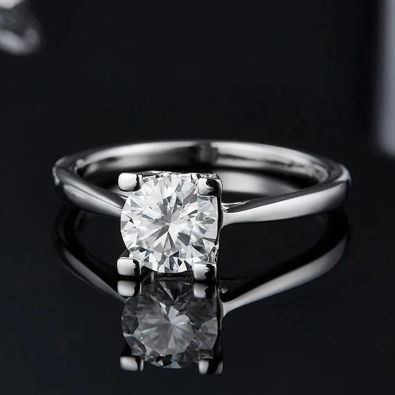 Marcella Moissanite Solitaire Ring - 1.0ct - Chantal Vaulet