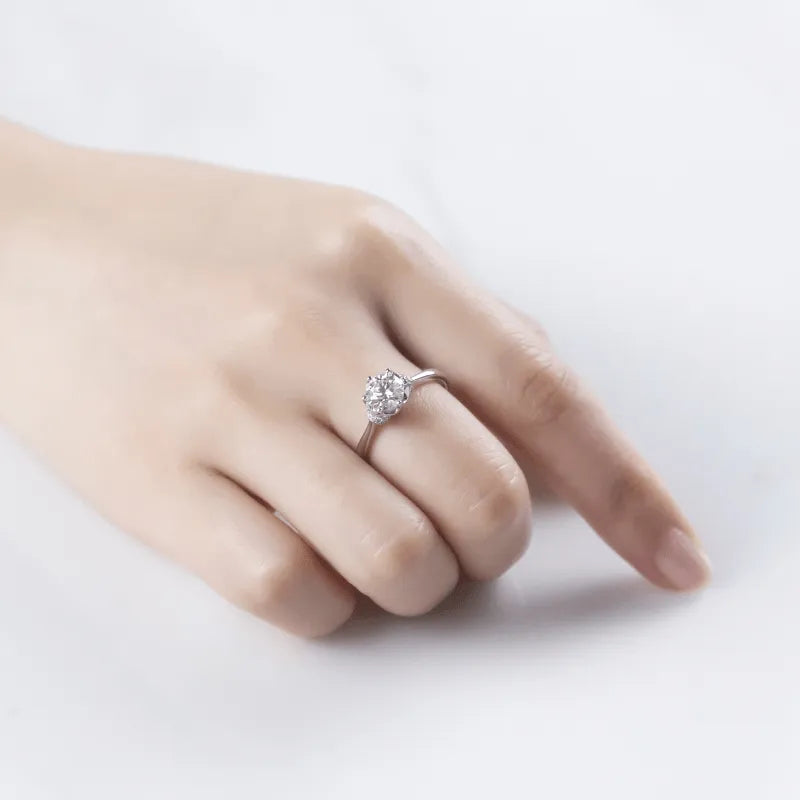 Rosalind Moissanite Engagement Ring – 1.0ct - Chantal Vaulet