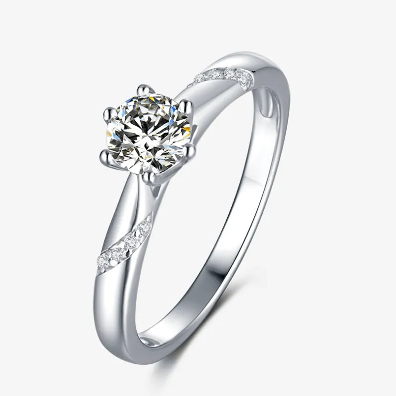 The Alencia Moissanite Twist Ring - Chantal Vaulet