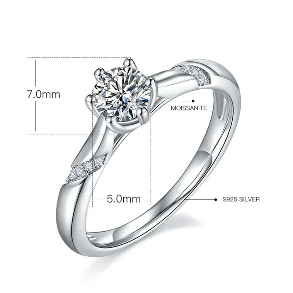 The Alencia Moissanite Twist Ring - Chantal Vaulet