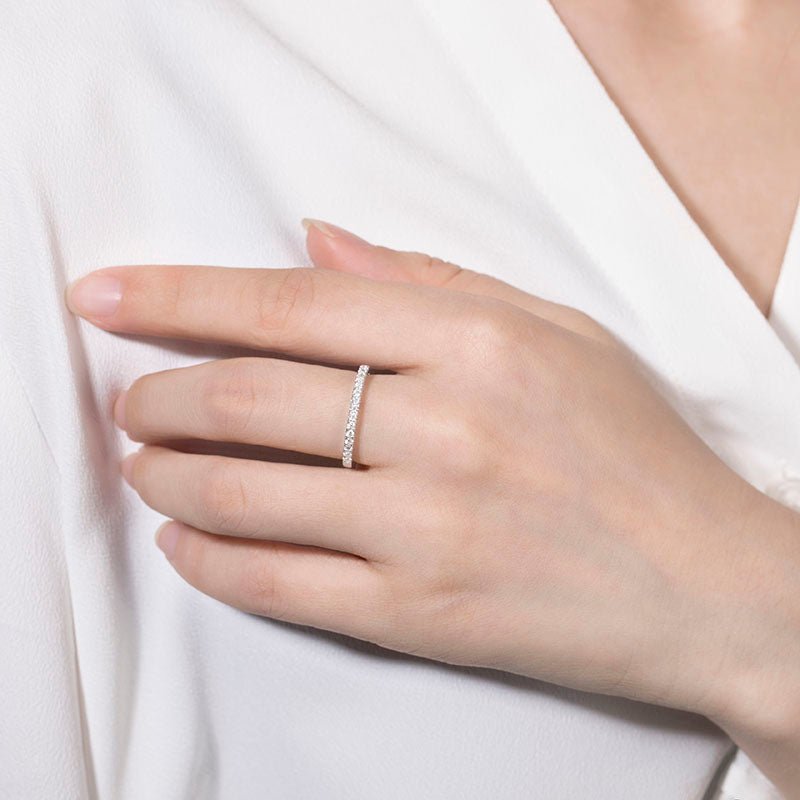 Shop The Alina Moissanite Pavé today at Chantal Vaulet. Discover stunning jewelry collections, crafted for style and brilliance.