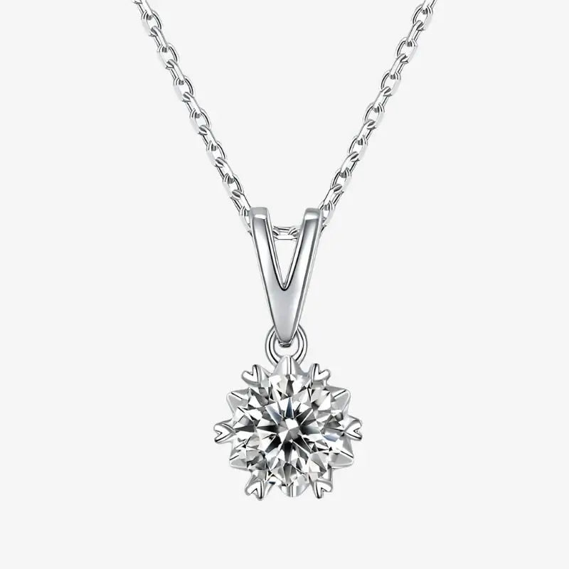 The Alinora Moissanite Solitaire Necklace - Chantal Vaulet