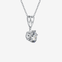 The Alinora Moissanite Solitaire Necklace - Chantal Vaulet