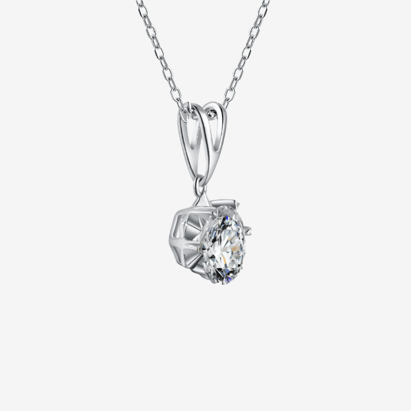 The Alinora Moissanite Solitaire Necklace - Chantal Vaulet