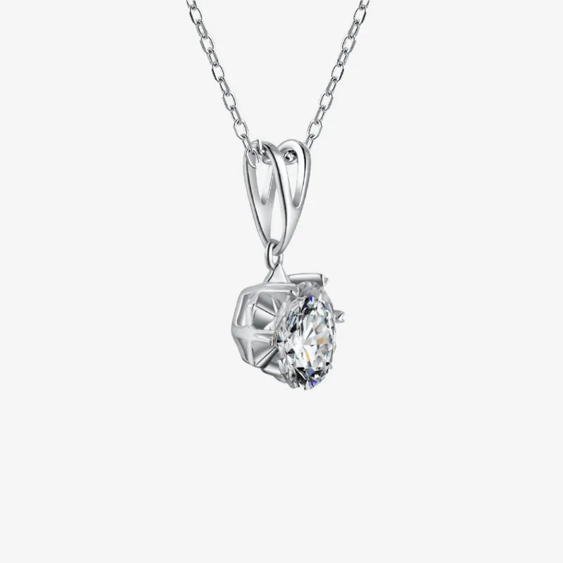 The Alinora Moissanite Solitaire Necklace - Chantal Vaulet