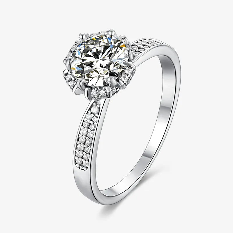 The Alisora Moissanite Crown Ring - Chantal Vaulet