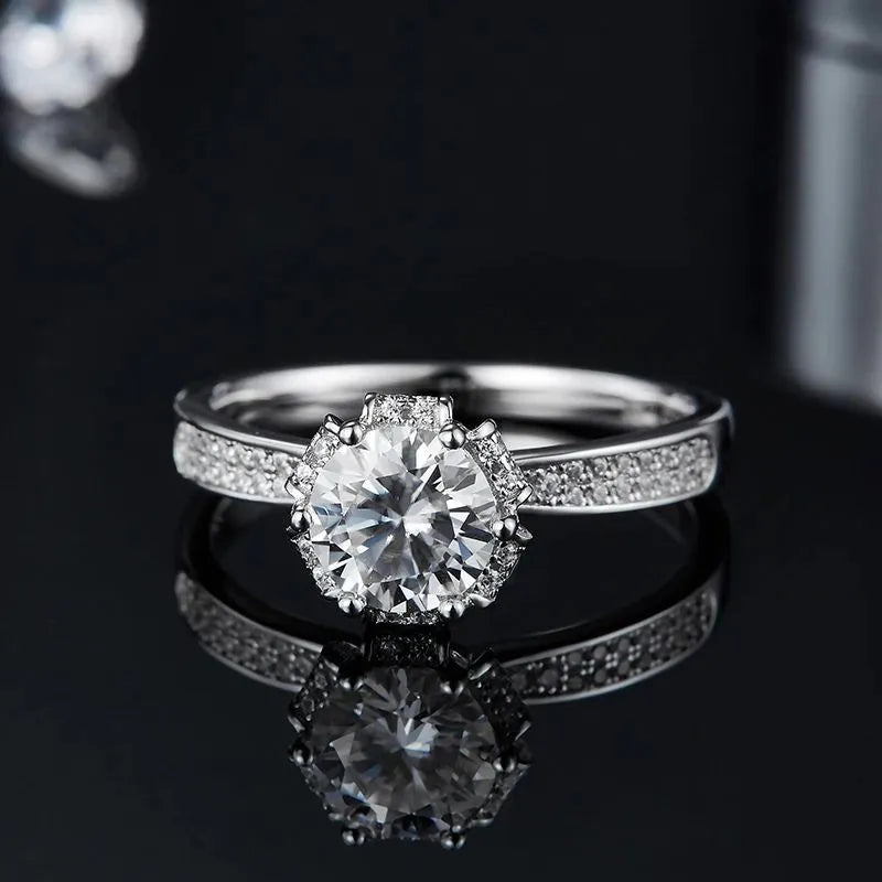 The Alisora Moissanite Crown Ring - Chantal Vaulet
