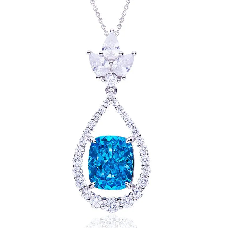 The Alveria Gemstone Teardrop Necklace - Chantal Vaulet