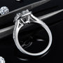 The Amara – Moissanite Halo Split Shank Ring 2CT - Chantal Vaulet