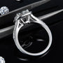 The Amara – Moissanite Halo Split Shank Ring 2CT - Chantal Vaulet