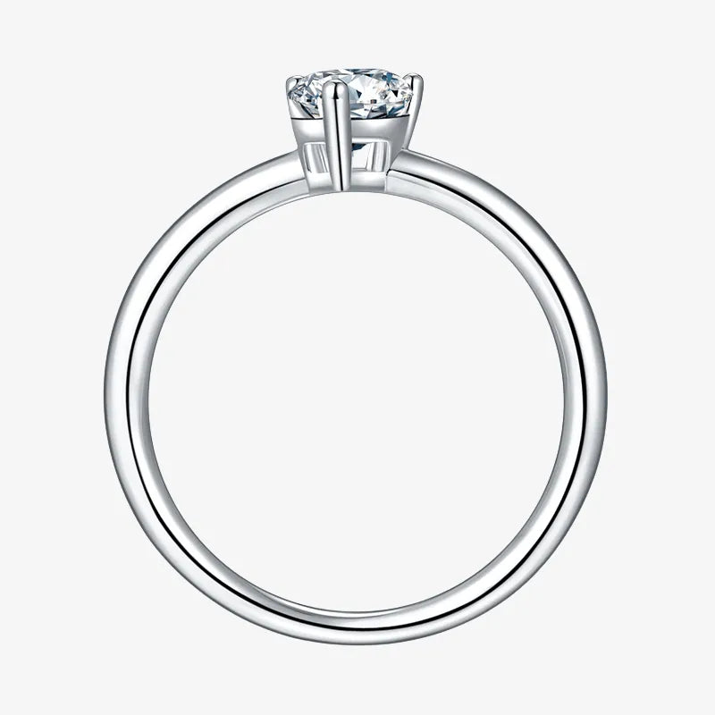 The Amaris 1.0CT Round Moissanite Ring 1.0CT - Chantal Vaulet