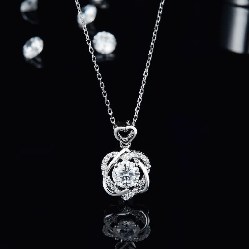 The Amarisse Moissanite and Gemstone Infinity Necklace - Chantal Vaulet