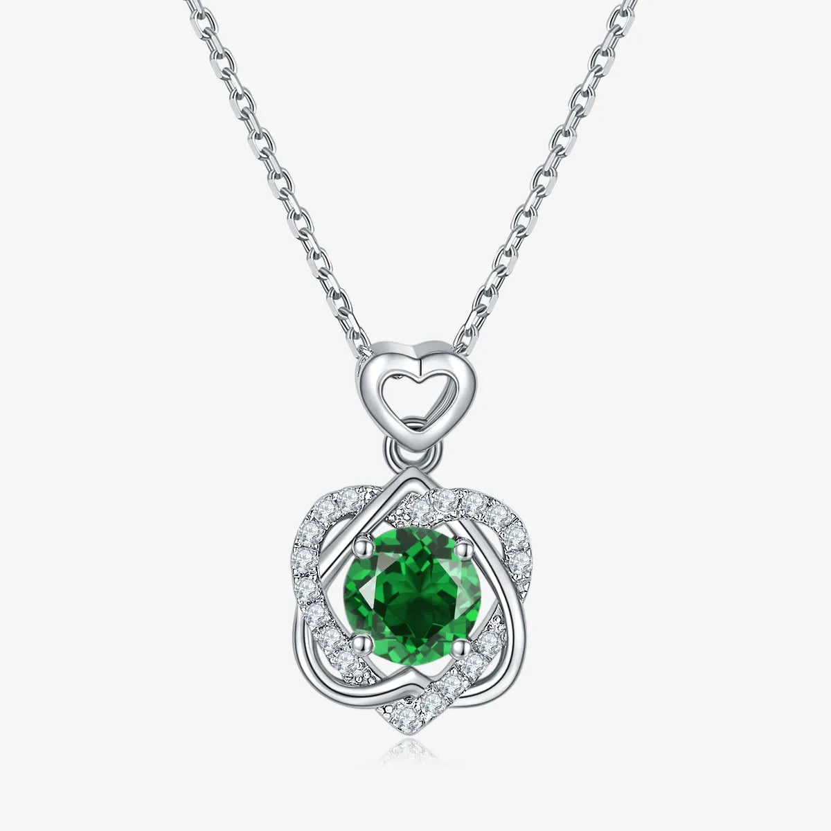 The Amarisse Moissanite and Gemstone Infinity Necklace - Chantal Vaulet
