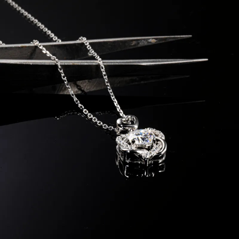 The Amarisse Moissanite and Gemstone Infinity Necklace - Chantal Vaulet
