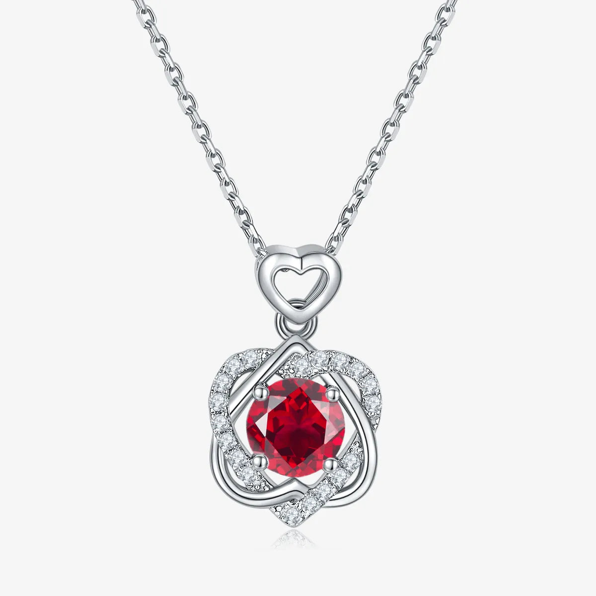 The Amarisse Moissanite and Gemstone Infinity Necklace - Chantal Vaulet