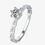 The Arcelia Moissanite Geometric Ring - Chantal Vaulet
