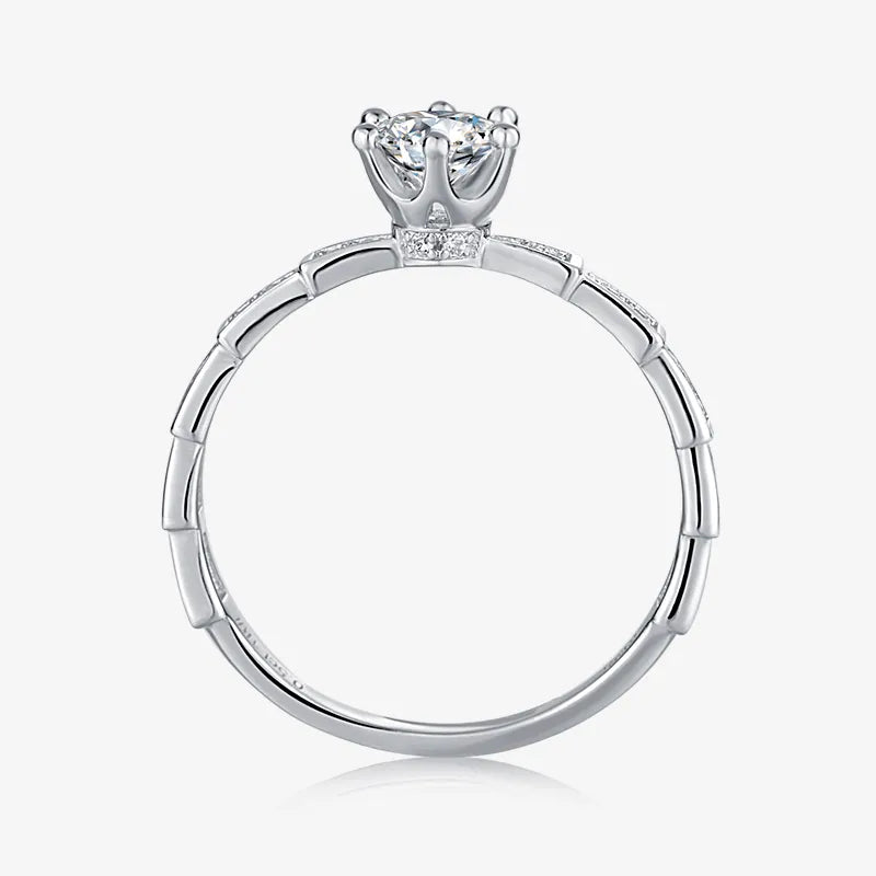 The Arcelia Moissanite Geometric Ring - Chantal Vaulet