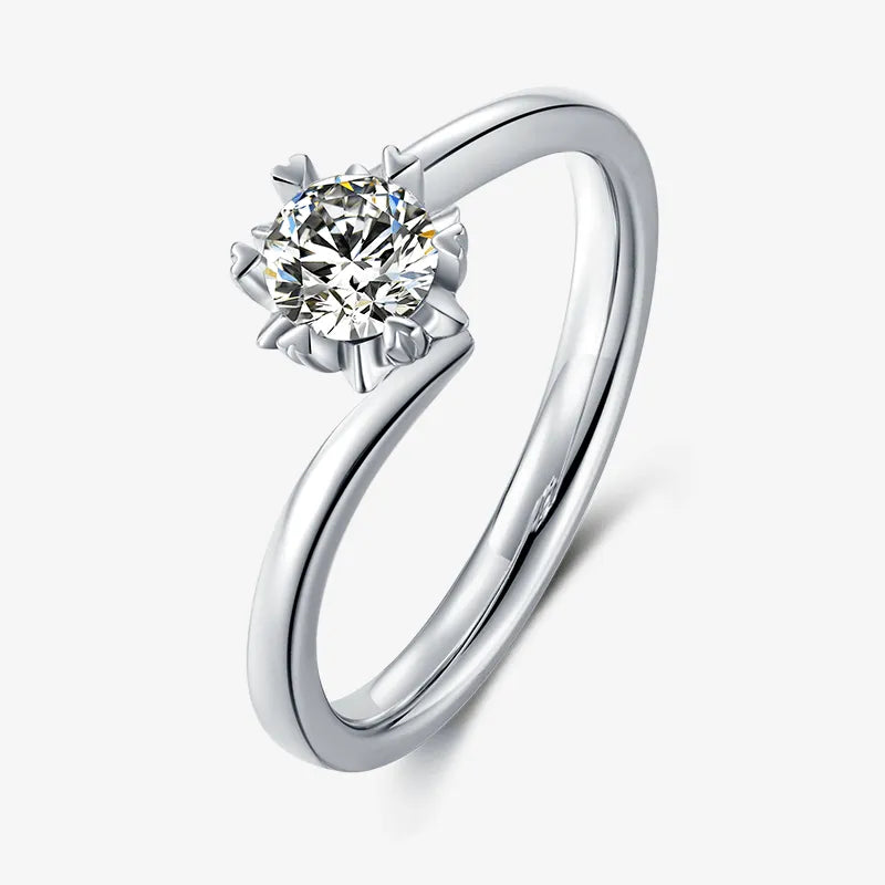 The Asteria 0.5CT Round-Cut Moissanite Ring - Chantal Vaulet