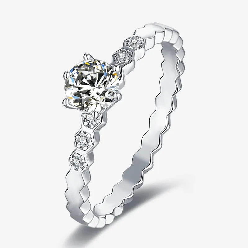 The Astra Moissanite Ring 0.5CT - Chantal Vaulet