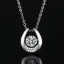 The Auralyn Moissanite Dancing Teardrop Necklace - Chantal Vaulet