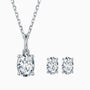 The Aurelia – Moissanite Necklace & Earrings Set - Chantal Vaulet